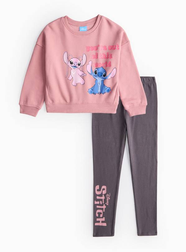 Disney Stitch Sweatshirt & Leggings Set 9 years